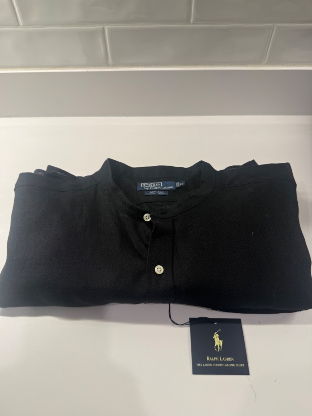 POLO BY RALPH LAUREN SHIRT - SIZE XL BLACK - NEW WITH TAGS - Picture 11 of 11